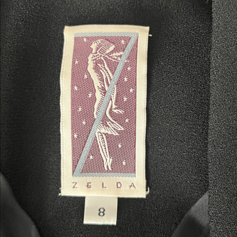 Zelda Black Women's Blazer with Beaded Design - Picture 3 of 8